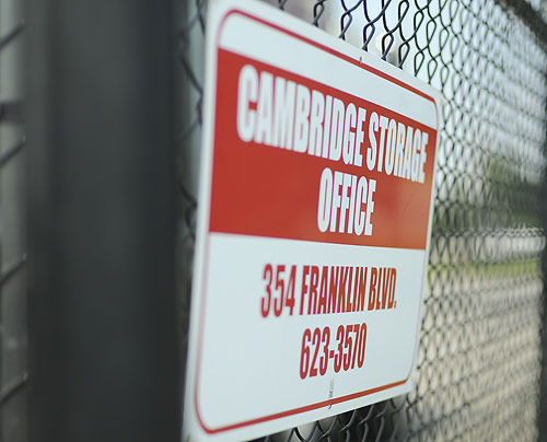 Cambridge Storage Office Sign